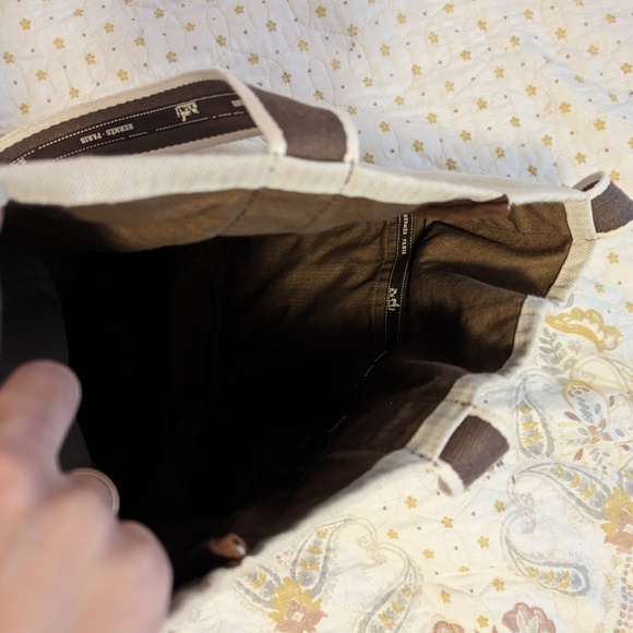 Handmade bag from Hermes dust bag and ribbons with cotton lining - Picture 6 of 14